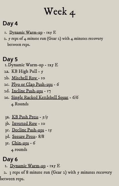 10 - Week Kettlebell/Distance Running Hybrid - Monstrousitous Strength and Performance