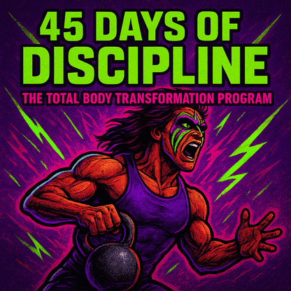 45 Days of Discipline: The Total Body Transformation Program - Monstrousitous Strength and Performance