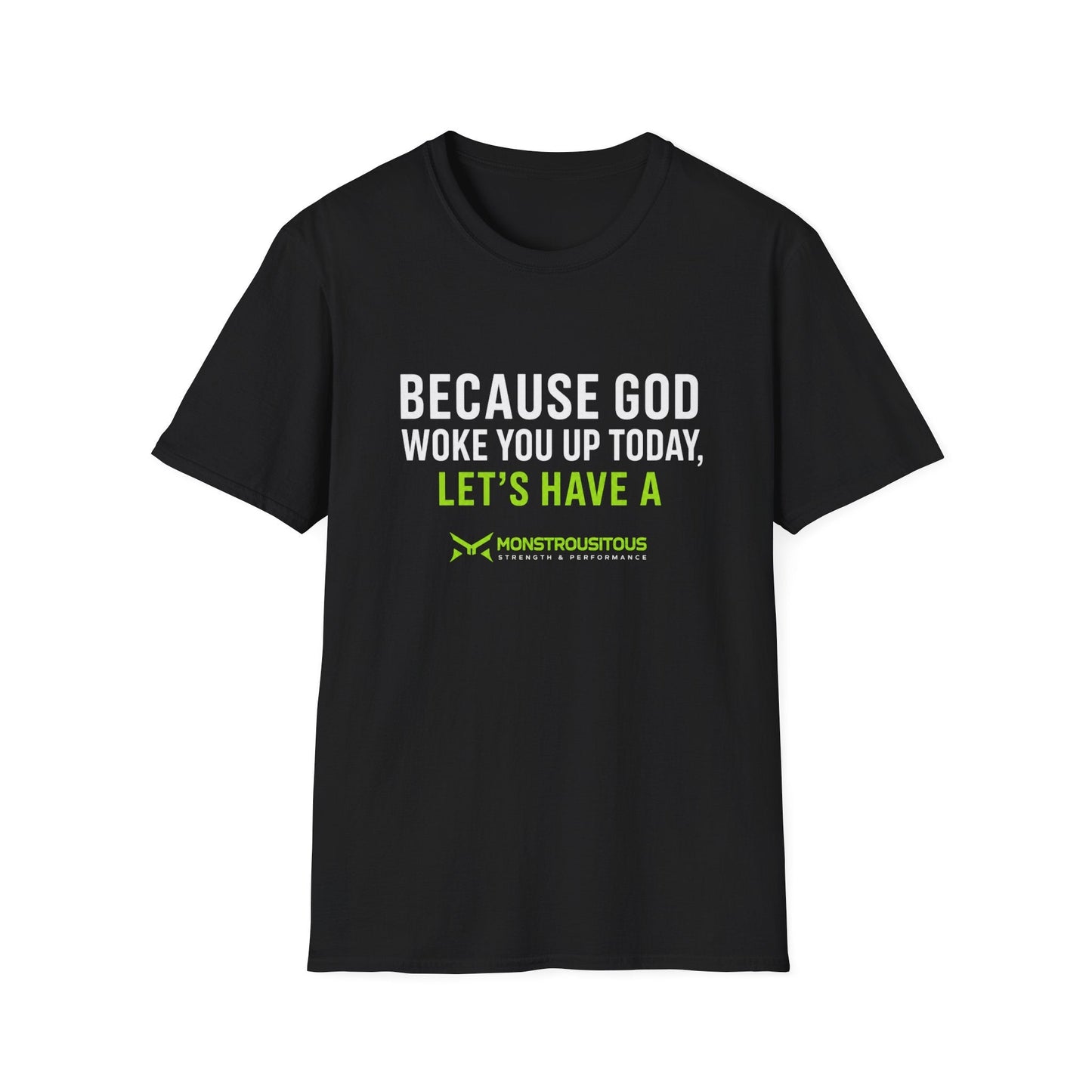 Monstrousitous Big F*cking Day Tee — black, front