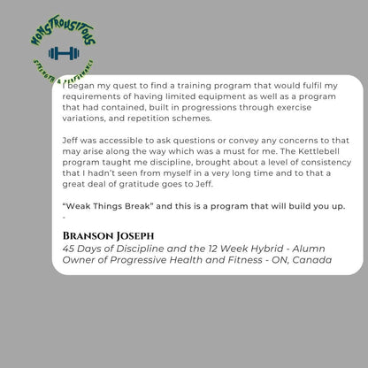 Ultimate Kettlebell Training Package - Monstrousitous Strength and Performance