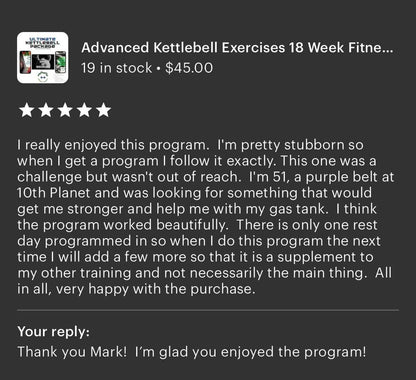 Ultimate Kettlebell Training Package - Monstrousitous Strength and Performance