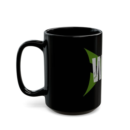 WIN Graphic Mug — Motivational Black Coffee Cup - Monstrousitous Strength and Performance